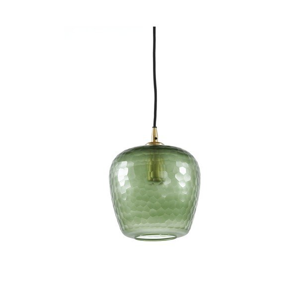 Zaļa griestu lampa ar stikla abažūru ø 17 cm Danita – Light & Living-image-1