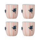 Rozā kapučīno keramikas krūzes (4 gab.) 235 ml Carry – Bloomingville