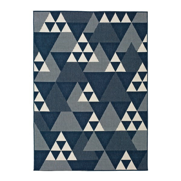 Zils āra paklājs Universal Clhoe Triangles, 80 x 150 cm
