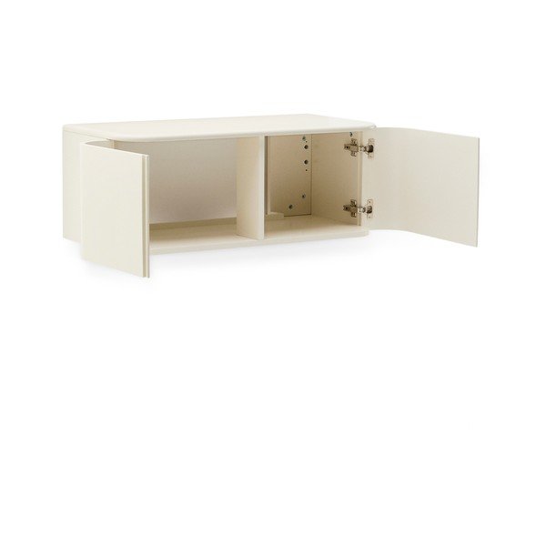 Bēšs piekarams skapītis zem izlietnes 90x35 cm Salaya – Kave Home-image-4