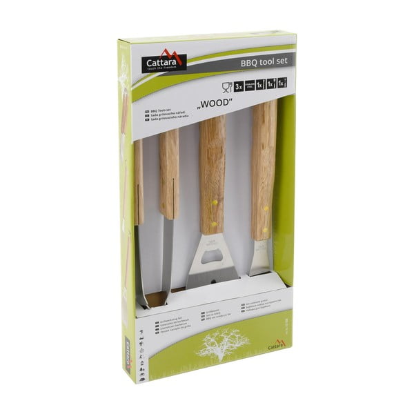 3 grilēšanas rīku komplekts Cattara Wood-image-2