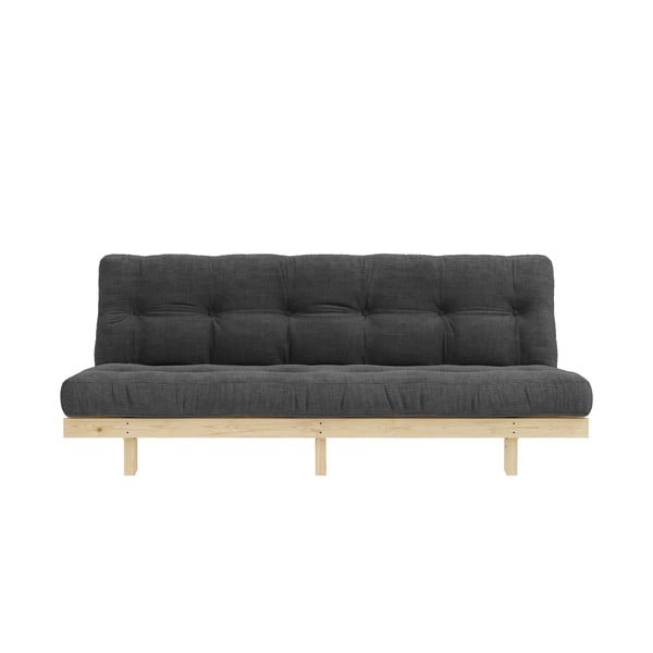 Melns/antracīta pelēks velveta dīvāns 200 cm Lean – Karup Design