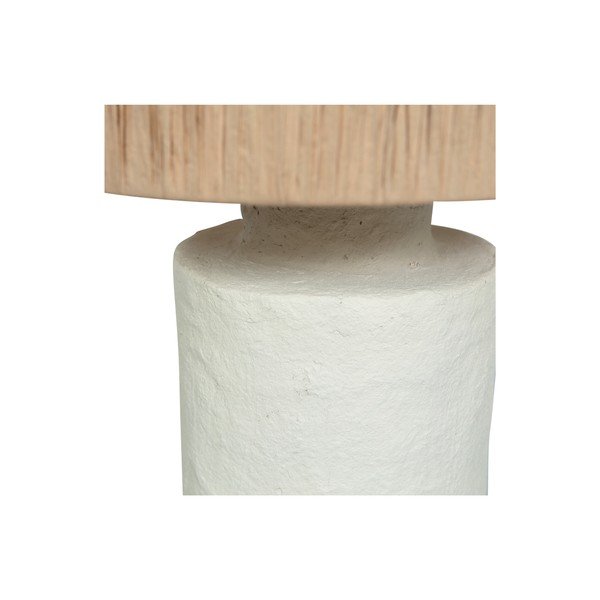 Krēmkrāsas/dabīga toņa galda lampa (augstums 63 cm) Pointed – BePureHome-image-3