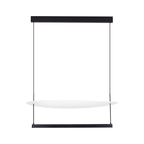 Balta/matēti melna alumīnija LED piekaramā lampa ar regulējamu spilgtumu ø 80 cm Diona – Nova Luce