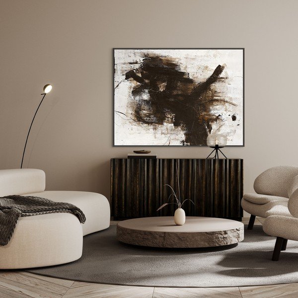 Ar rokām apgleznota glezna ar rāmi/uz audekla 121x91 cm The Invisible – Malerifabrikken-image-1