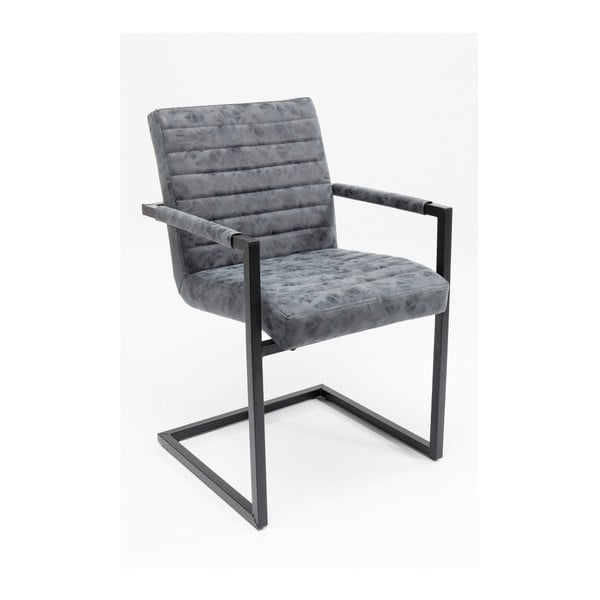 2 pelēku krēslu komplekts Kare Design Barone
