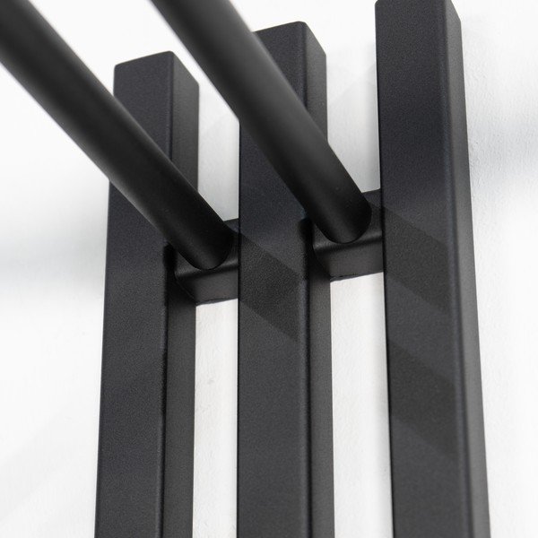 Melns metāla sienas pakaramais 65 cm Senza – Spinder Design-image-4