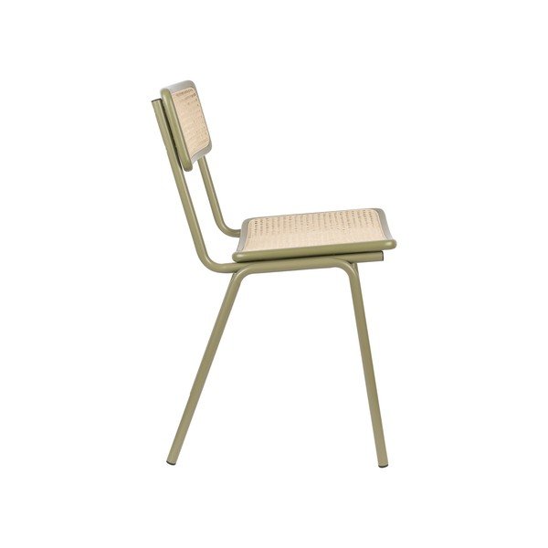 Zaļi rotangpalmas ēdamistabas krēsli (2 gab.) Jort – Zuiver-image-4