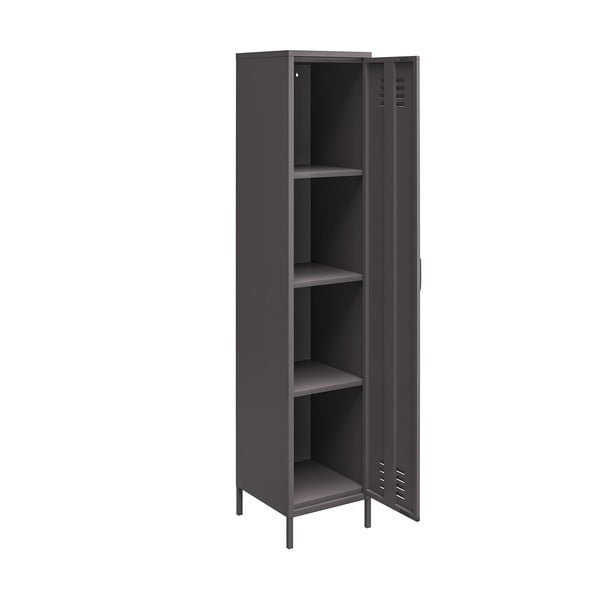 Pelēks metāla skapītis 37x182 cm Bradford – Støraa-image-2