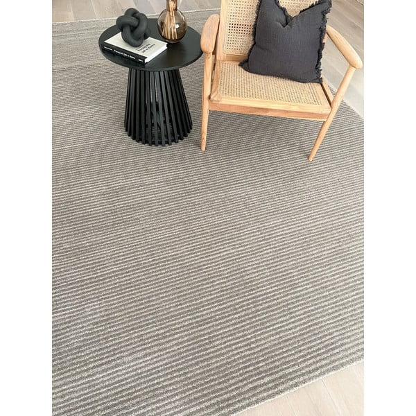 Pelēks vilnas paklājs 160x240 cm Calisia M Ribs – Agnella-image-1