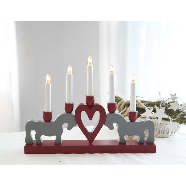 Sarkans Ziemassvētku gaismas dekors Leksand – Star Trading-image-2