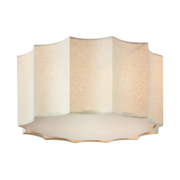 Bēša metāla griestu lampa ar auduma abažūru ø 35 cm Olea – Markslöjd