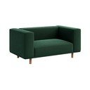 Tumši zaļš samta   atpūtas krēsls Kukumo – Ame Yens