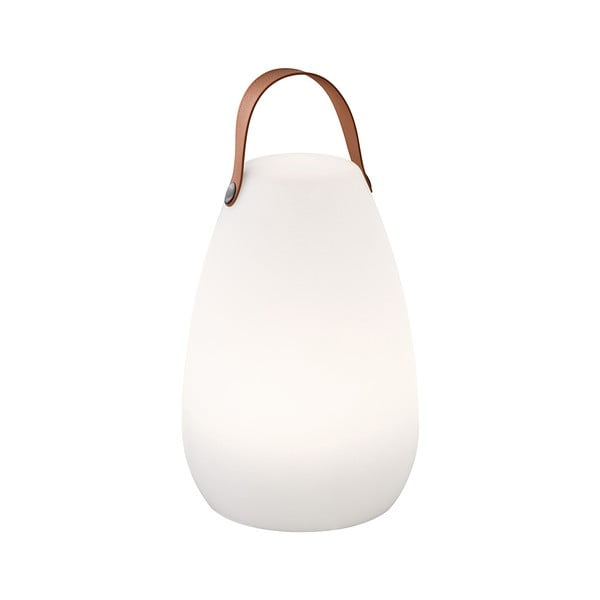 Balta/brūna LED galda lampa (augstums 26 cm) Ruby – Fischer & Honsel