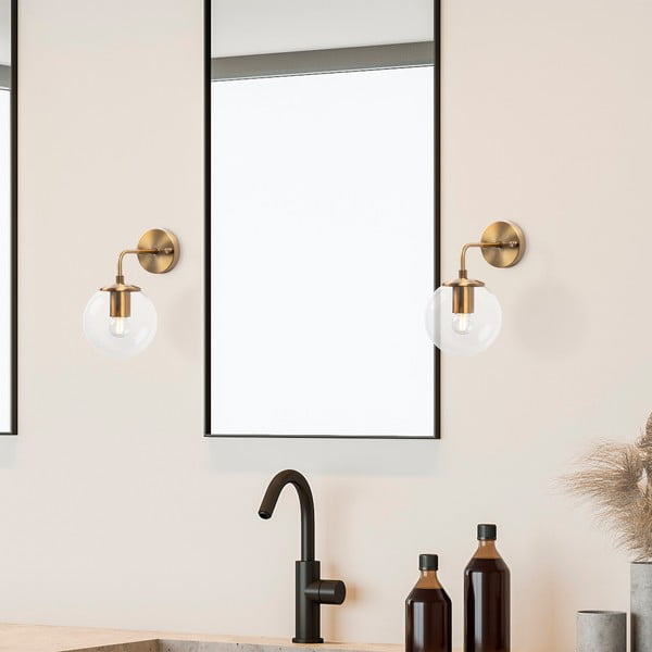 Misiņa krāsas sienas lampa ø 15 cm Viran – Opviq lights-image-1