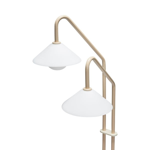 Bēša stāvlampa ar stikla abažūru (augstums 165 cm) Come – Hübsch-image-4