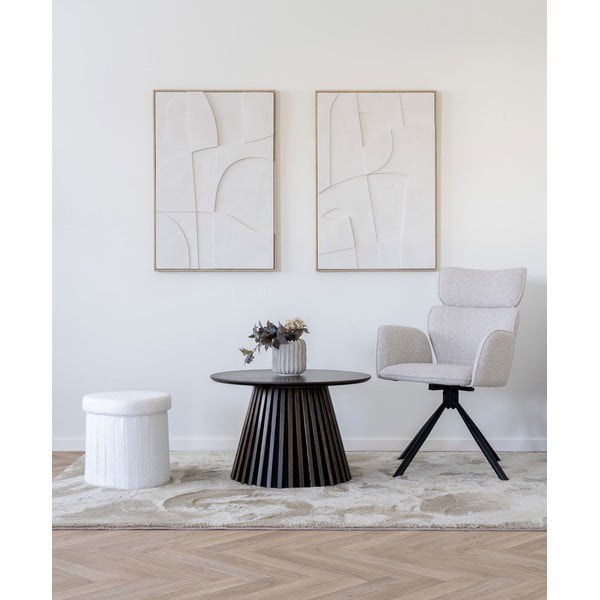 Bēši polsterēti ēdamistabas krēsli ar roku balstiem (2 gab.) Cordoba – House Nordic-image-1