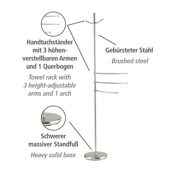 Dvieļu un halātu turētājs Wenko Adiamo-image-3