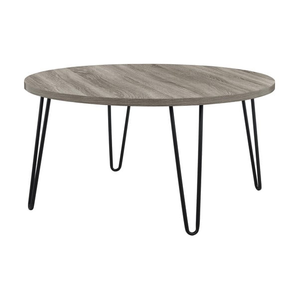 Brūni pelēks sānu galds Støraa Owen, ø 90 cm-image-3