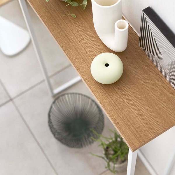 Balts/gaiši brūns konsoles galds 18.5x60 cm Tower – YAMAZAKI-image-3