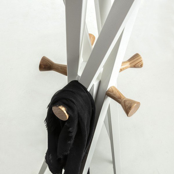 Balts mēteļu pakaramais Kave Home Benzara-image-1