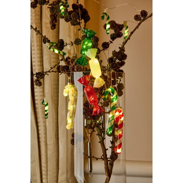 Sarkans piekarināms Ziemassvētku gaismas dekors ø 1,5 cm Hannah – Sirius-image-3