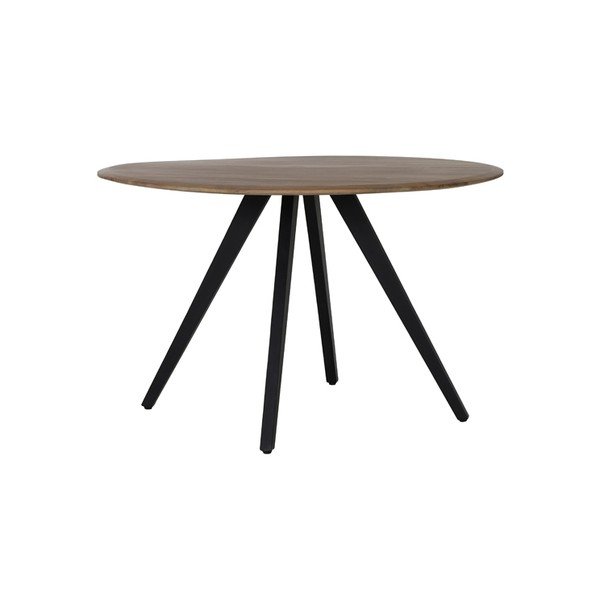 Dabīga toņa apaļš ēdamgalds ar akācijas koka galda virsmu ø 120 cm Mimoso – Light & Living-image-4