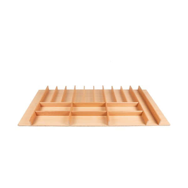 Dabīga toņa galda piederumu organizators 108 x 47 cm Wood Line – Elletipi