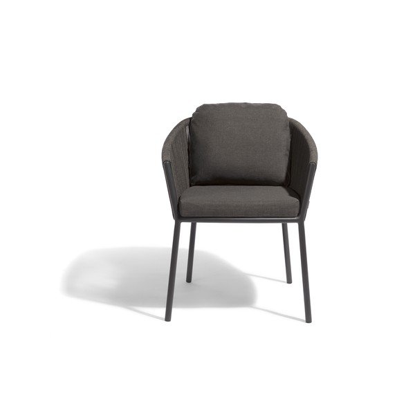 Melns metāla dārza krēsls Omer – Diphano-image-2