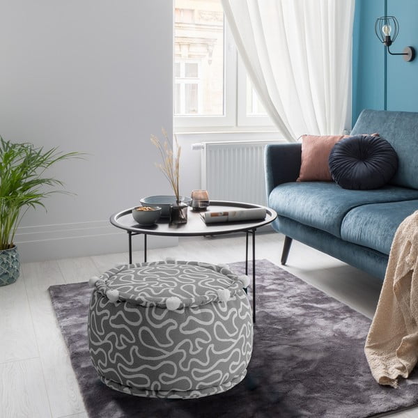 Gaiši pelēks pufs Tangle – Tomasucci-image-2