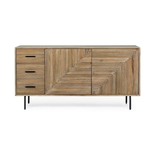 Dabīga toņa mango masīvkoka kumode 160x83x40 cm Darsey – Bizzotto-image-1