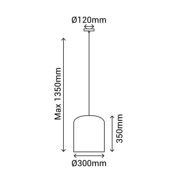 Rotangpalmas piekaramā lampa SULION Babel, augstums 135 cm-image-3