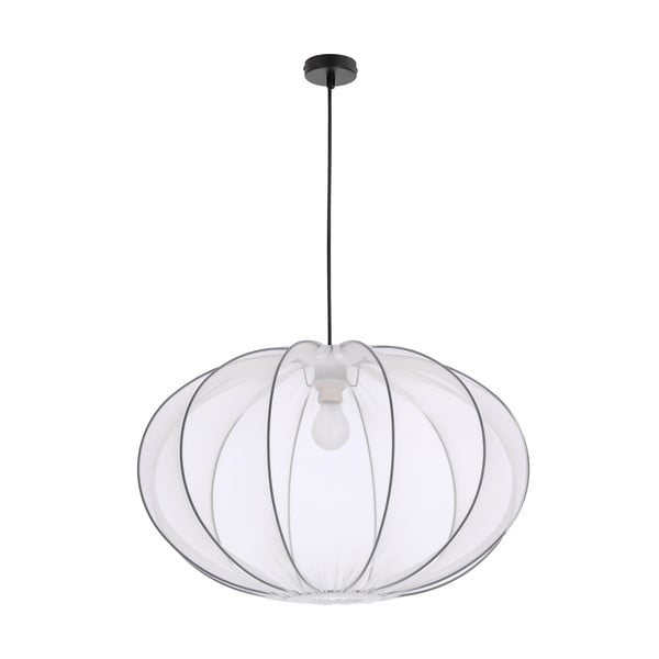Balta piekaramā lampa ar auduma abažūru ø 60 cm Mellow – Candellux Lighting