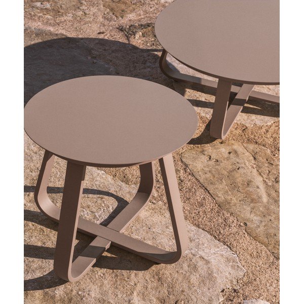 Metāla apaļš dārza galdiņš ø 48 cm Tamaris – Kave Home-image-2