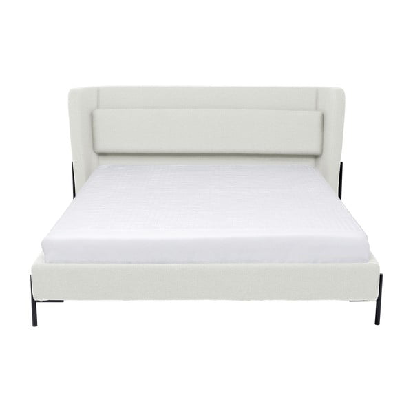 Krēmkrāsas polsterēta divvietīga gulta 180x200 cm Tivoli – Kare Design