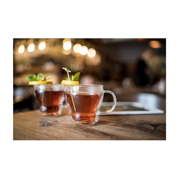 Kapučīno stikla krūzes ar dubultsienu (2 gab.) 370 ml Bolla – Vialli Design-image-4