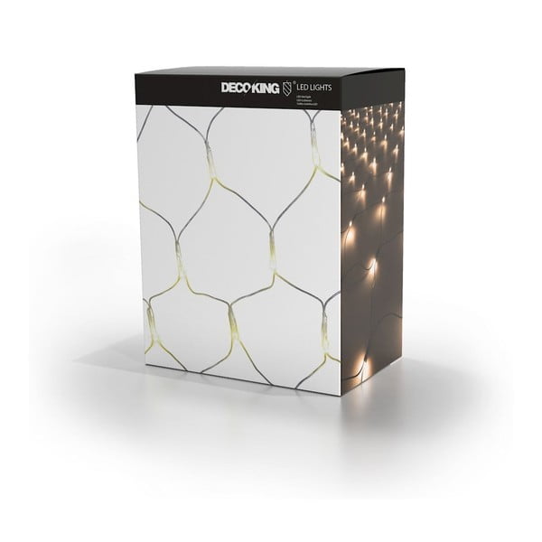 Caurspīdīga LED gaismiņu virtene DecoKing Web, 200 gaismiņas, garums 2 m-image-3