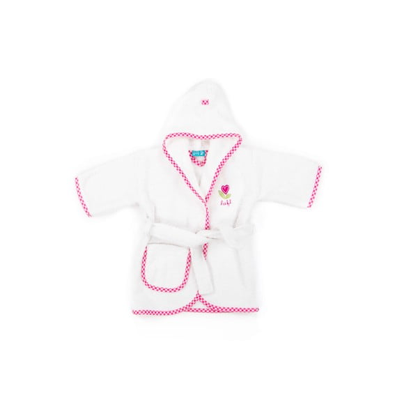 Balti rozā bērnu halāts Tiseco Home Studio