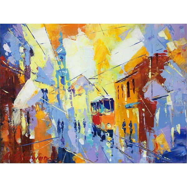 Glezna 100x70 cm Town – Wallity