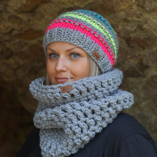 Ar rokām adīta cepure DOKE Lu-image-1