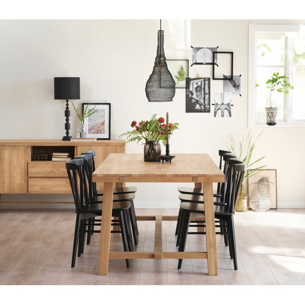 Ēdamgalds no pulēta ozolkoka Rowico Brooklyn, 220 x 95 cm-image-2