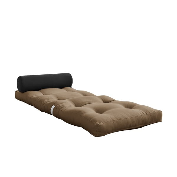 Pelēks/brūns futona matracis 70x200 cm Wrap Mocca/Dark Grey - Karup Design