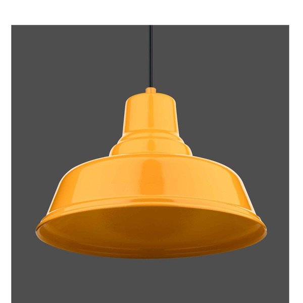 Okera dzeltena metāla piekaramā lampa ø 32 cm Pawn – Squid Lighting-image-2