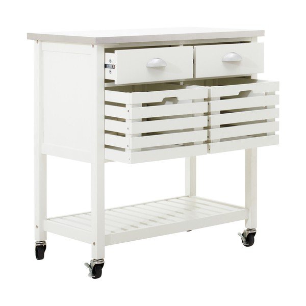 Servēšanas galdiņš uz riteņiem 46x86 cm Frankfurt – Premier Housewares-image-4
