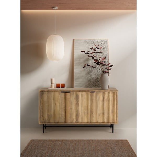 Dabīga toņa mango masīvkoka kumode 150x85x40 cm Mundra – MOME-image-4