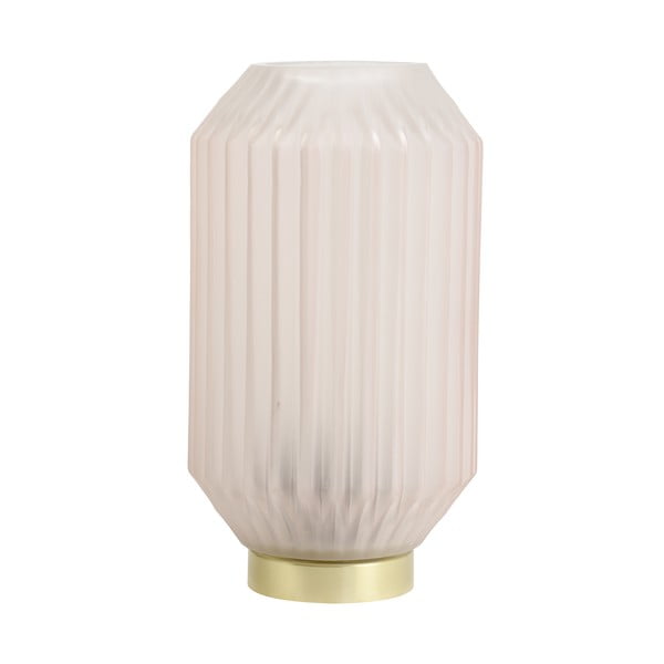 Gaiši rozā galda lampa (augstums 27 cm) Ivot – Light & Living