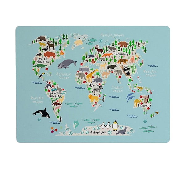 Galda paliktnis Little Nice Things World Map, 55 x 35 cm