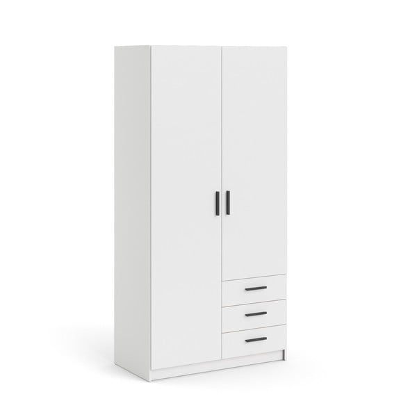 Balts drēbju skapis 99x200 cm Sprint – Tvilum-image-2