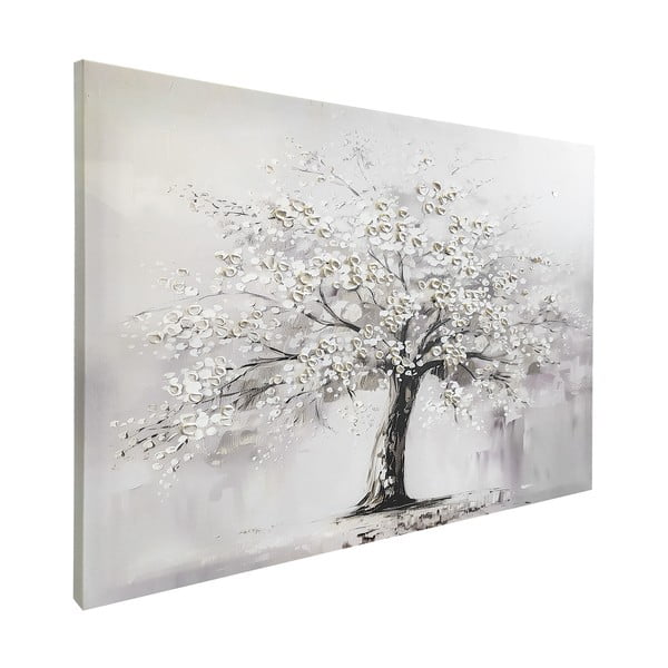 Attēls ar manuāli gleznotiem elementiem 70x100 cm White Tree – Styler-image-3