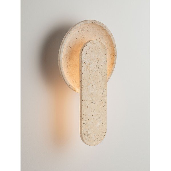 Bēša akmens LED sienas lampa Mavis – Nova Luce-image-1